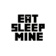 Minecraft wallsticker. Eat Sleep Mine. 70x50cm