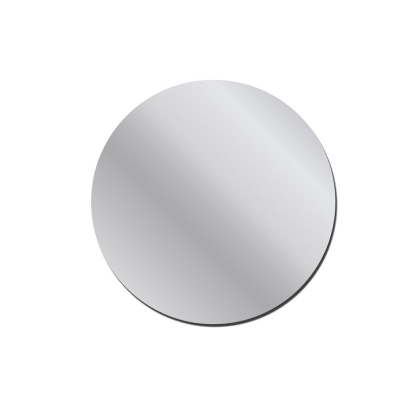 Billede af Rundt spejl til DIY projekter mm. Selvklæbende akryl spejl klistermærke. 10cm i diameter.