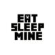 Minecraft wallsticker. Eat Sleep Mine. 70x50cm.